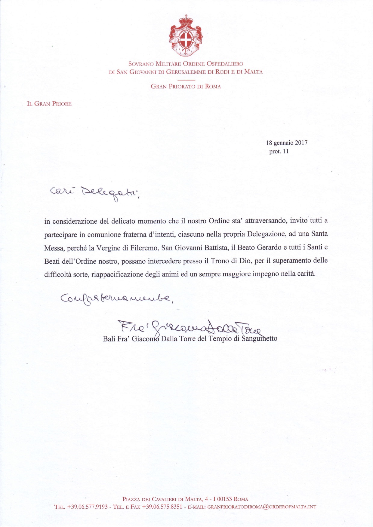 lettera gpr