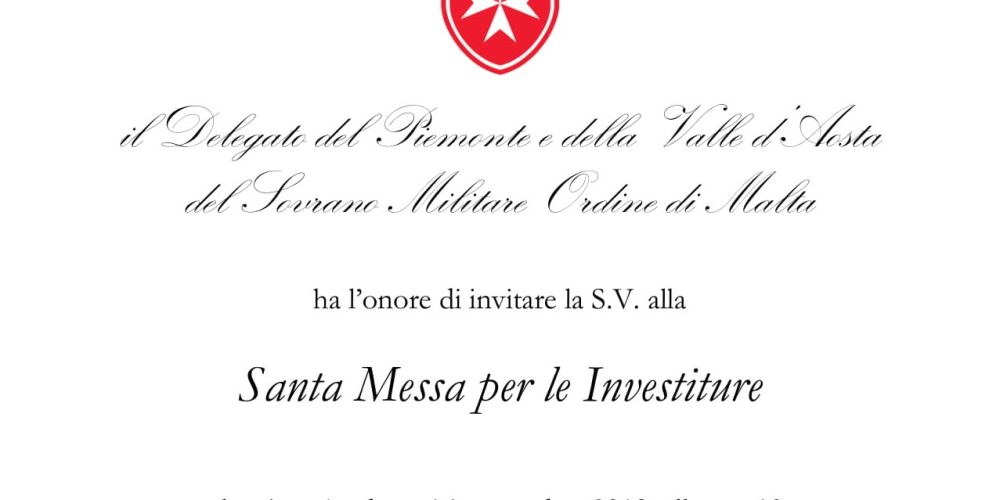Invito investiture SMOM 16