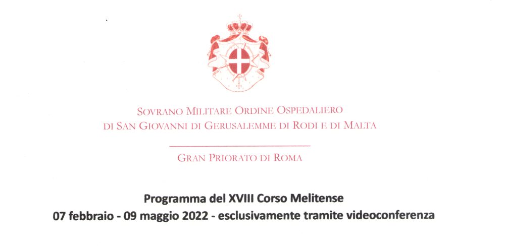 1 copertina XVIII corso Melitense