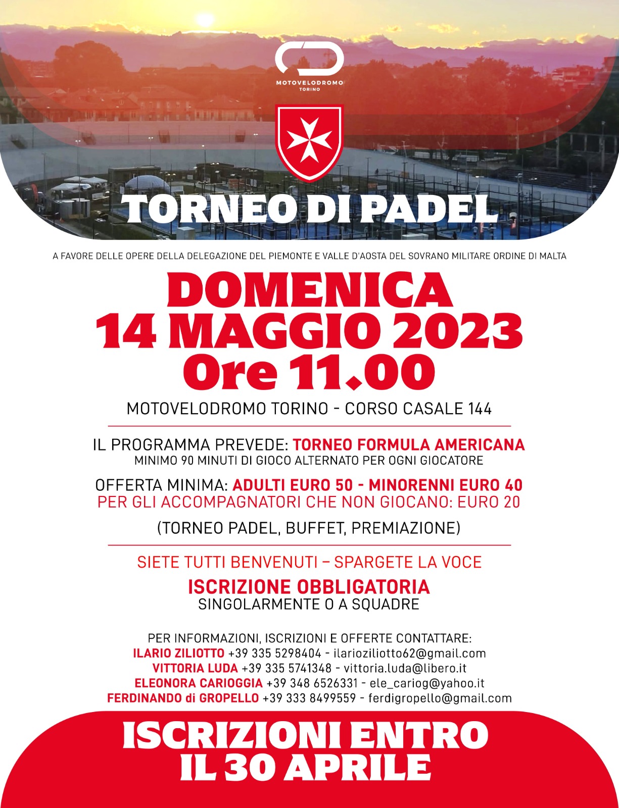 Torneo di Padel locandina