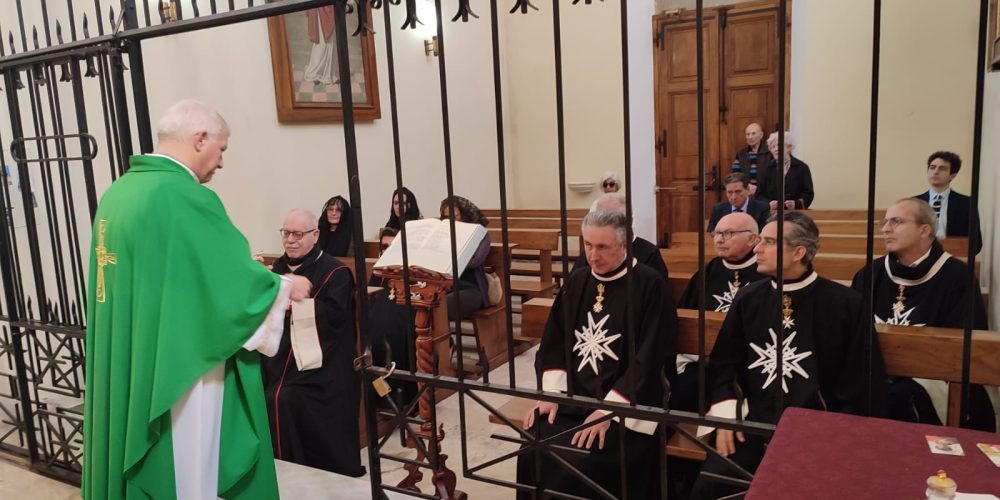nella cappelletta della Certosa di San Bruno - Celebrazione Eucaristica