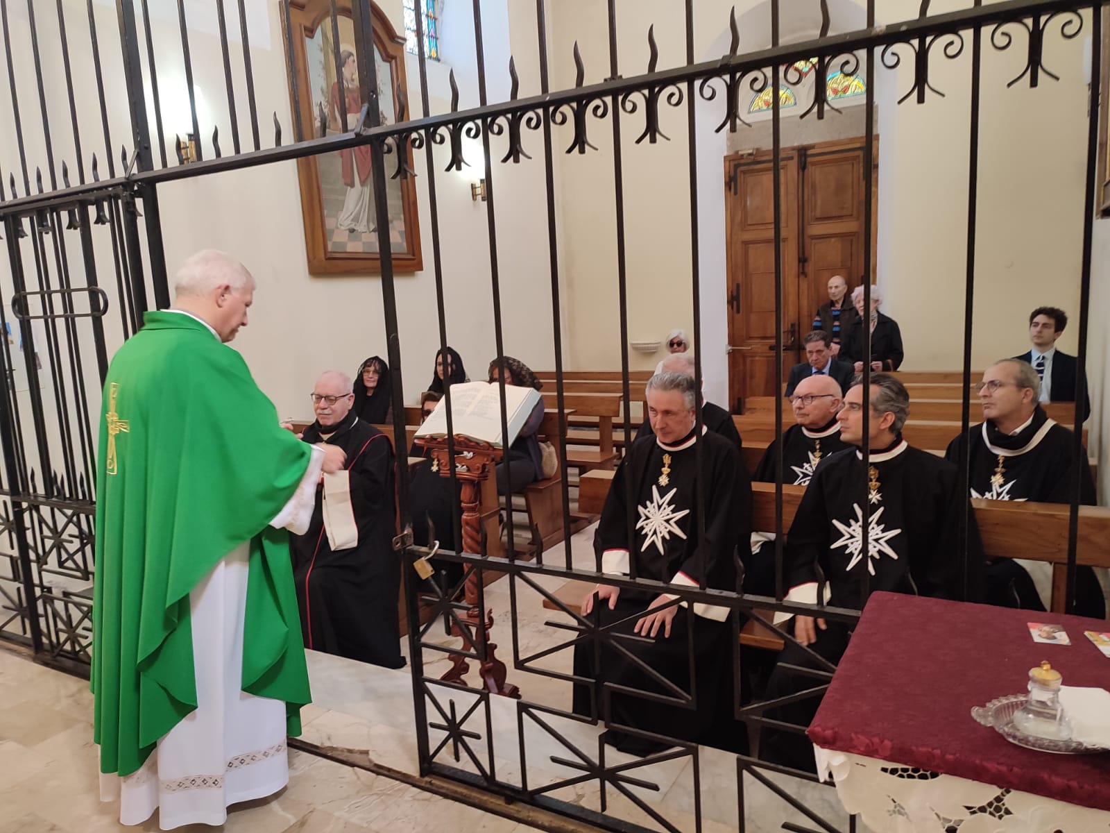 nella cappelletta della Certosa di San Bruno - Celebrazione Eucaristica