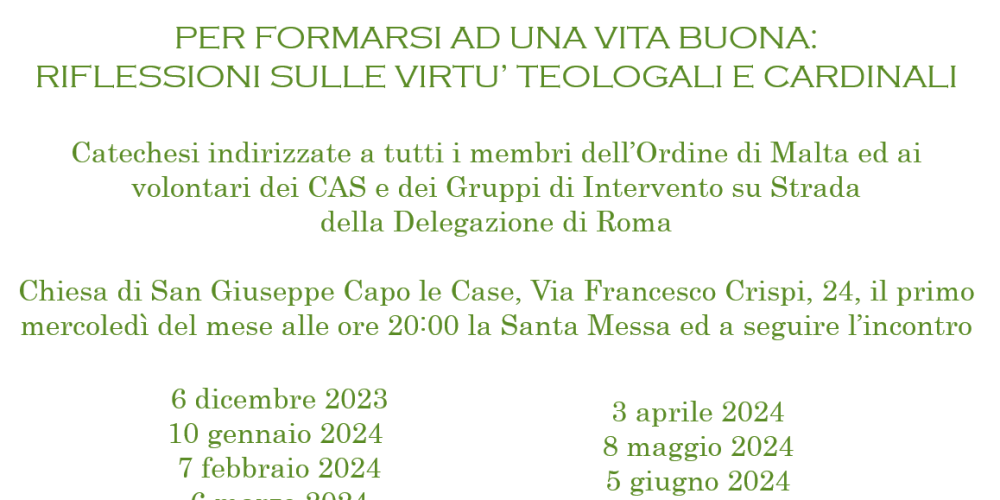 Catechesi Virtù