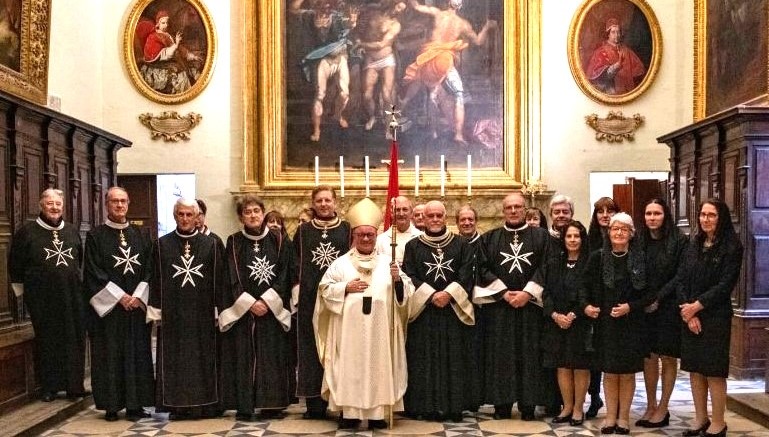 con l'Arcivescovo di Malta_