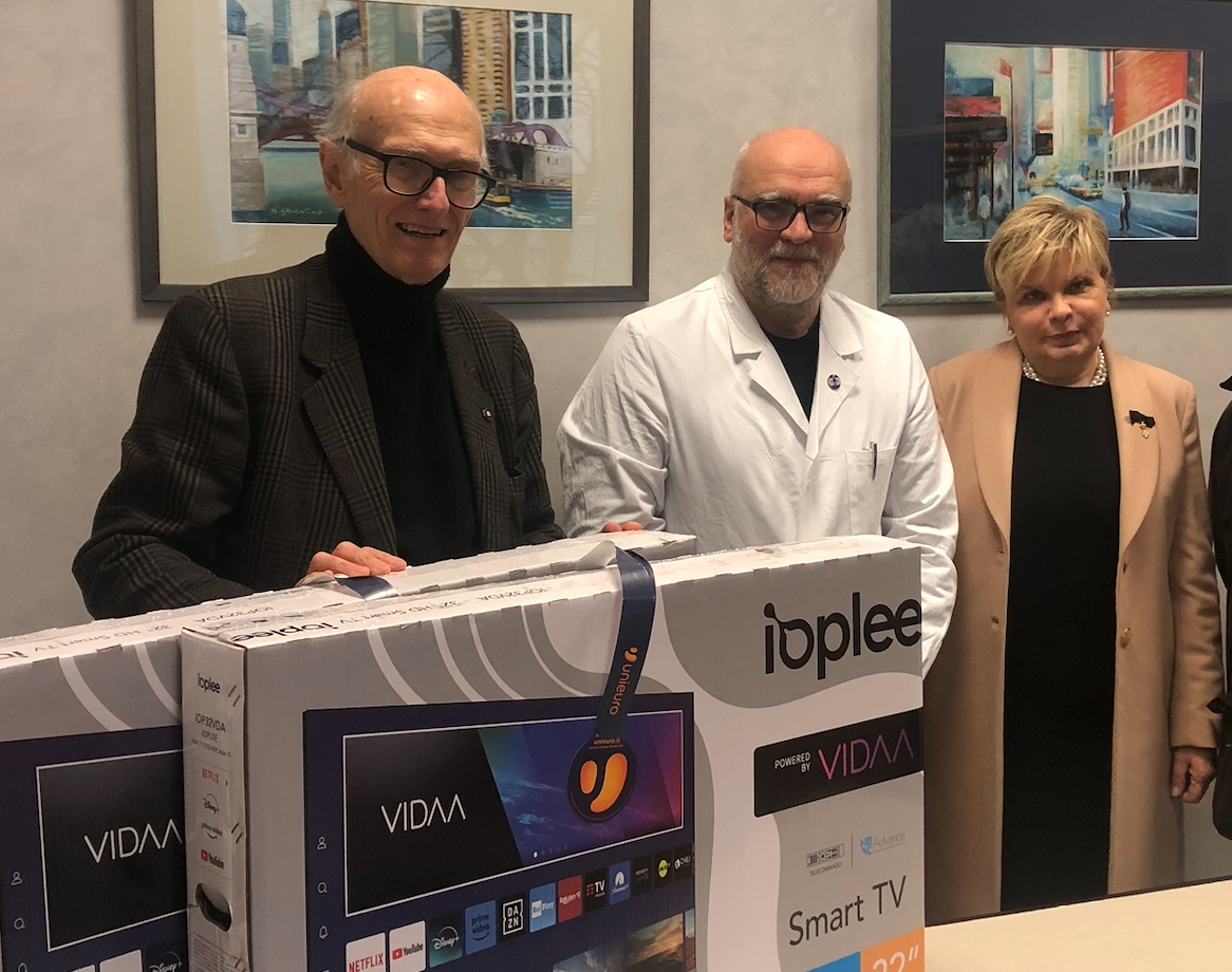 donazione TV per Fatebenefrtelli