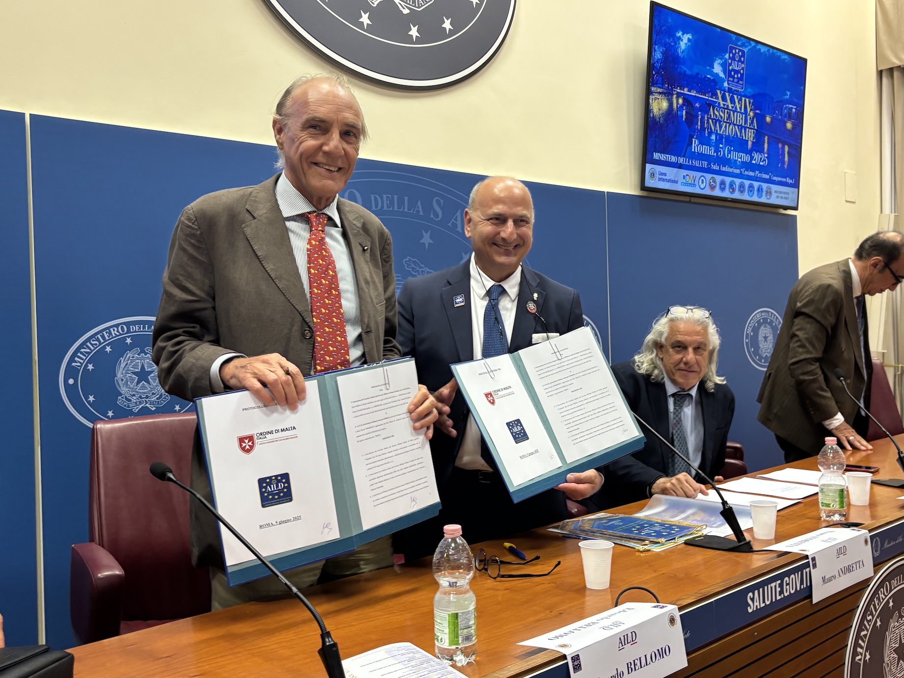 Lorenzo Borghese Mauro Andretta Protocollo Diabete Ordine di Malta Aild Roma 2025