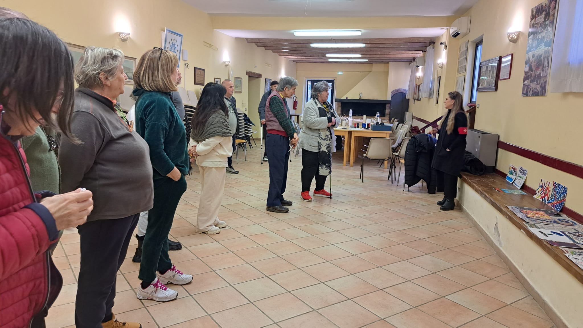 un momento del laboratorio durante la condivisione