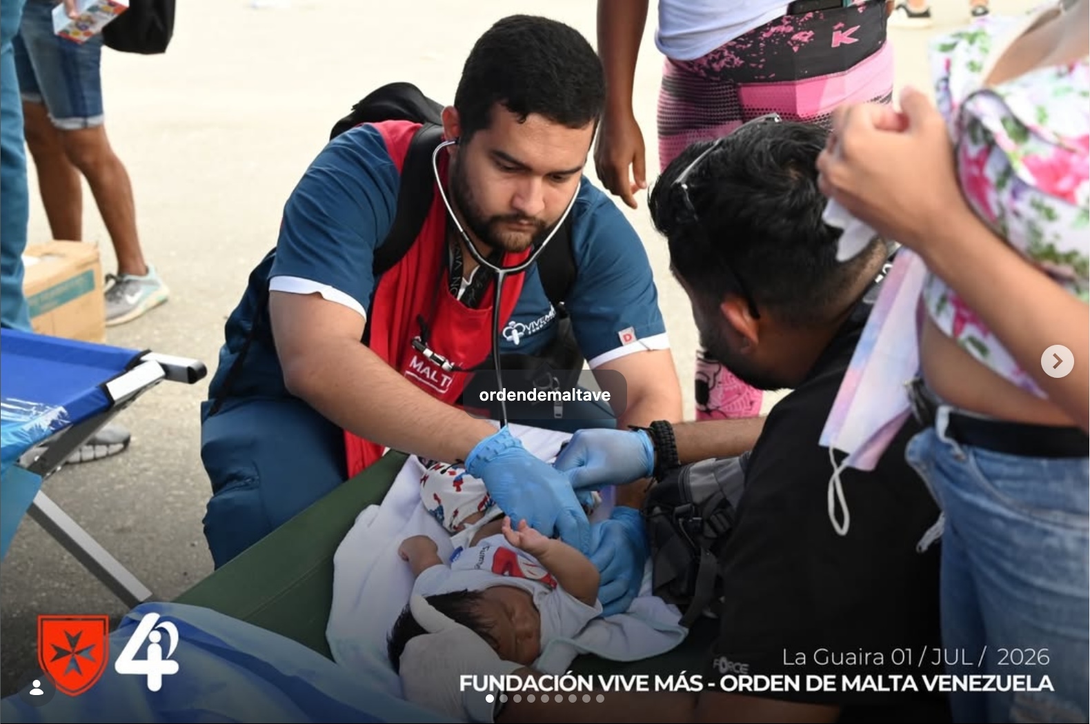 Orden de Malta Venezuela Terremoto